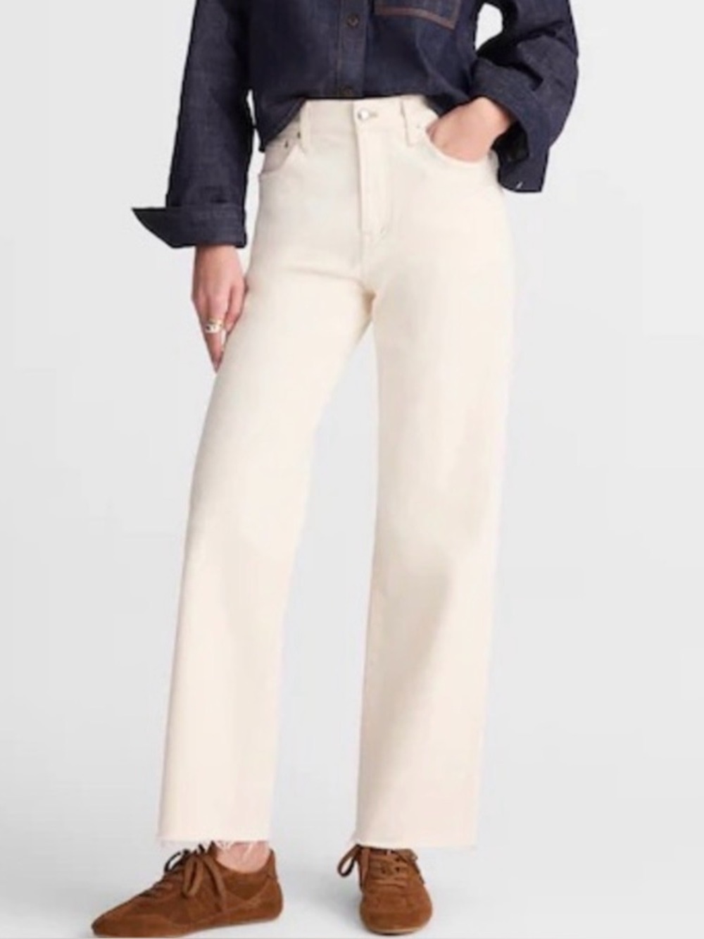 Madewell Perfect Vintage Wide Leg Cropped Jean